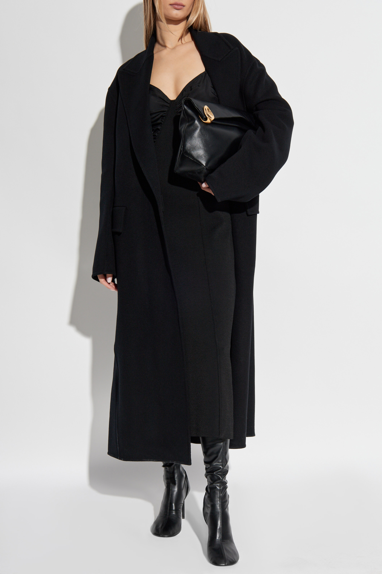 コート Jil Sander Black Cashmere Coat Cashmere coat Jil Sander Black size 52 IT in Cashmere - 47250950